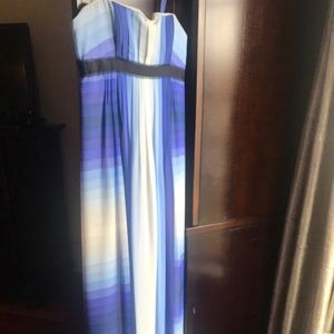 BCBG strapless silk gown